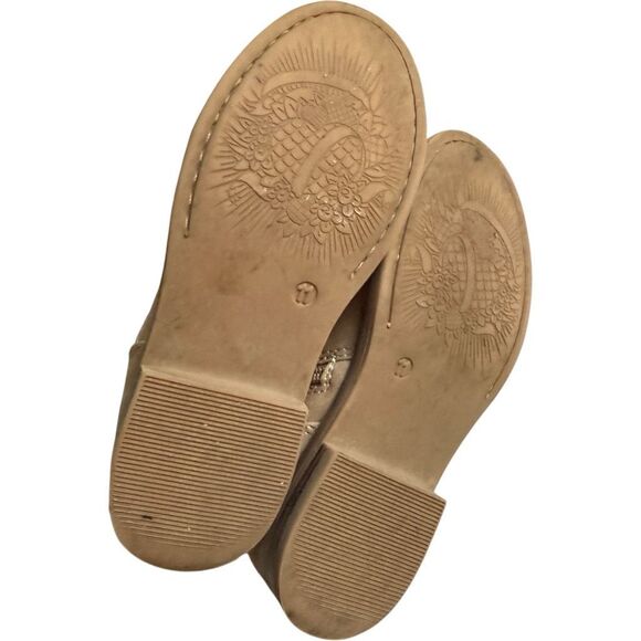 Toddler Girls Eva & Zoe Lil Indy Back Lace Zip Up Taupe Ankle Boot - Sz 11 - Picture 4 of 4